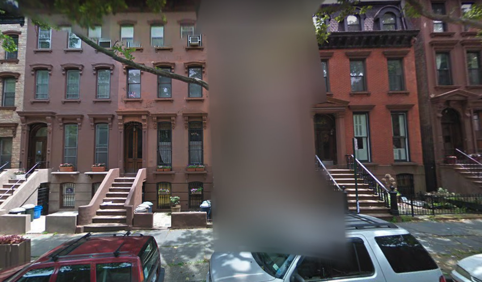 Partially Blurred Google Street View Photo